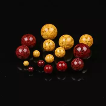 Натуральная бусина ручной работы: Оригинальный рудный кристаллический песок, реальгар и киноварь для самодельных ожерелий и браслетов No Specification