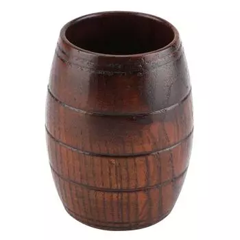 Натуральная деревянная пивная кружка ретро большой емкости для чая, молока, сока, классическая деревянная кружка для питья