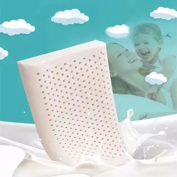 Натуральная детская латексная подушка для шеи для школьников, низкая латексная подушка для подростков, летняя 50*30 7/9