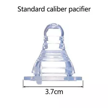 Натуральная гибкая мягкая силиконовая соска-пустышка для кормления ребенка бутылочкой для молока S