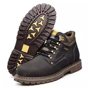 Натуральная коровья кожа мужские и женские ботинки ручной работы ретро зимняя осенняя обувь ботильоны для мужчин обувь высшего качества дропшиппинг 37