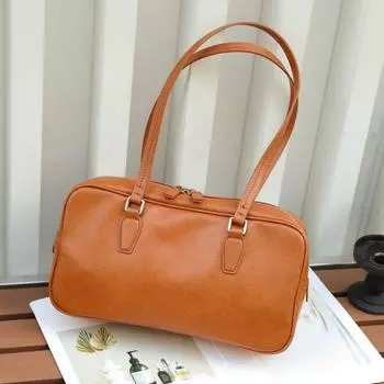 Натуральная кожа A Niche Underarm Baguette с растительным дублением коровьей кожи Сумка для женщин Ретро сумка через плечо