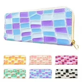 Натуральная кожа круглый пенал тонкий компактный тонкий пенал держатель для ручек простые канцелярские принадлежности коровья кожа тисненая эмалированная кожа витражное стекло синего цвета синий