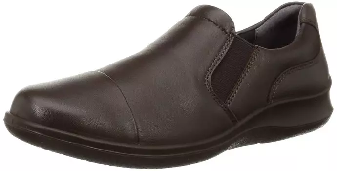 Натуральная кожа Водоотталкивающая кожа Легко ходить 3E ASC 5320 Кофейный см [Achilles Sorbo] Слипоны женские 22.0 кофейный