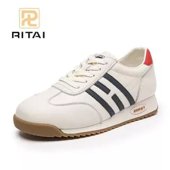 Натуральная кожа женские кроссовки увеличенной высоты толстые кроссовки модная винтажная повседневная обувь 35 синий