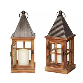 Натуральная марокканская металлическая пирамида с острой свечой и деревянным фонарем, домашний декор для свадеб, подсвечник, фонарь для домашнего декора 15*15*40cm