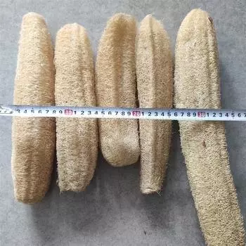 1 шт. Натуральная и экологически чистая мочалка-скребок из люфы для кухни, ванны, душа, губки-скребка, спа, инструмент для чистки ванной комнаты 20-25CM