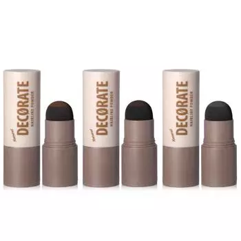 Натуральная модифицирующая пудра для укладки волос, водостойкая, устойчивая к поту и не осыпающаяся. 1.2g коричневый