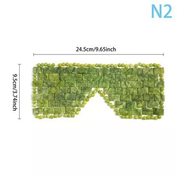Натуральная нефритовая маска для глаз, массажер для глаз, охлаждающая нефритовая маска для глаз, расслабляющая маска для сна, инструменты для ухода за маской, каменное лицо, сон