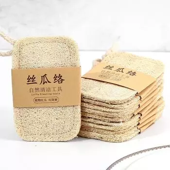 Натуральная отшелушивающая губка из люфы, банное полотенце, натирание спины, натирание пепла, салфетка для ванны One Size