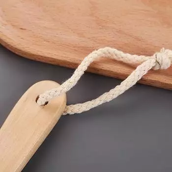 Натуральная отшелушивающая щетка для ванны из люфы, мочалка для тела с длинной деревянной ручкой, щетка для спины, уход за кожей унисекс для дома 1PC