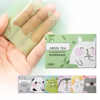 Натуральная промокательная бумага для лица 100 шт., легко вынимаемая, верхняя промокательная салфетка, маска для лица, мгновенно освежает и очищает лицо One Size