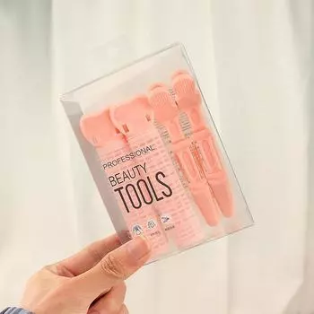 Натуральная пушистая заколка для волос, вьющиеся волосы с корнем, пушистые заколки, набор челки, заколки для укладки волос, заколки для волос, корейские аксессуары для волос, женские подарки розовый