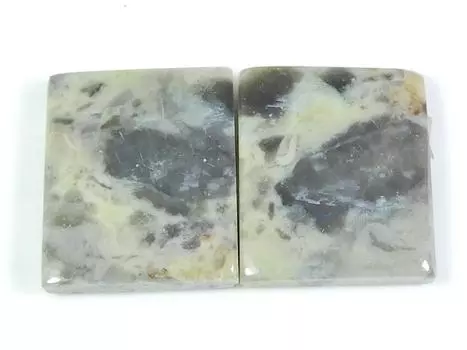 Натуральная яшма Puff, пара восьмиугольных кабошонов, россыпью, драгоценный камень 15X17X03MM SK-266