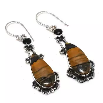 Натуральная серьга Sonora Sunrise, шпинель, серебро 925 пробы, 2,40 дюйма, j8Y00