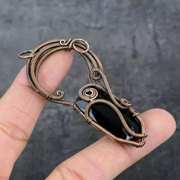 Натуральная шпинель, драгоценный камень, медная проволока, подарочная ювелирная подвеска 2,96 дюйма m2k27