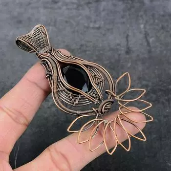 Натуральная шпинель, драгоценный камень, медная проволока, подарочная подвеска для ювелирных изделий, 3,94 дюйма, F2L34