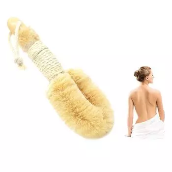 Натуральная сизаль щетка для ванны и тела щетка для душа щетка для ухода за телом щетка для чистки с деревянной щеткой коричневый