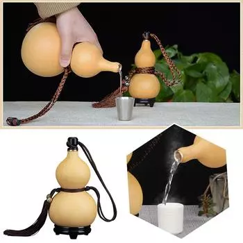 Натуральная сушеная тыква бутылка для воды тыквы поделки калебас декор крышка декор подарочный держатель для украшений Ch D3M0 500ml-500ml