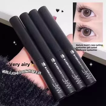 Натуральная трехмерная тонкая завитая тушь для ресниц водостойкая тонкая длинная густая водостойкая основа для ресниц стойкая фиксация студенческая мода женский макияж