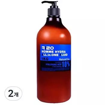 Натуральная вода Kiro Homme Hydra All-in-One Fluid, 1000 г, 2 шт.