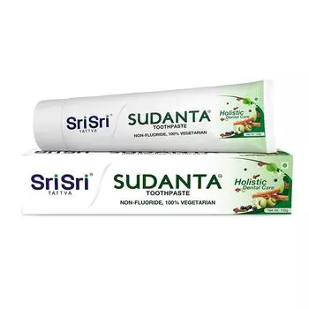 Натуральная зубная паста Суданта (100 г), Sudanta Toothpaste, Sri Sri Tattva 5.699999999999999