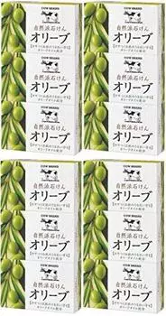 Натуральное мыло марки Cow, оливковое, 100 г x 3 шт. x 4 шт. [Оптовая закупка]