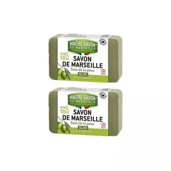 Натуральное мыло Mattersabong France Marseille Olive, 100г, 2 шт.