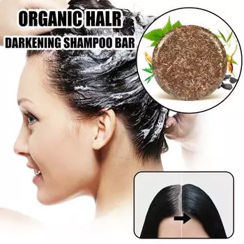 Натуральное мыло-шампунь с маслом женьшеня Polygonum multiflorum, мыло ручной работы, без силикона, блеск для волос