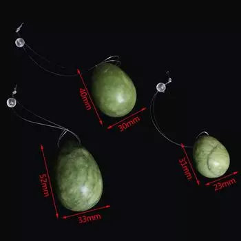 Натуральное нефритовое яйцо для женщин, упражнения для мышц тазового дна, подтягивание вагинального шарика