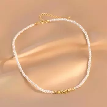 Натуральное пресноводное ожерелье из ракушек для девочек, сто одно высокочувствительное нишевое ожерелье, ювелирные изделия