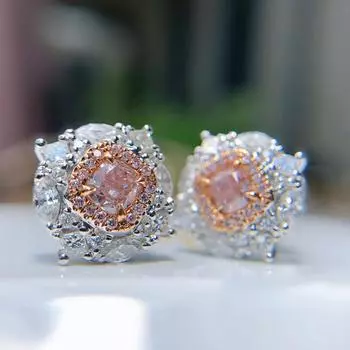 Натуральное серебро 925 пробы, настоящий топаз, ювелирные изделия, серьги-гвоздики, женские классические серьги-гвоздики из серебра 925 пробы, ювелирные изделия, топаз, драгоценный камень, женский розовый