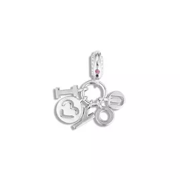 Натуральное серебро 925 пробы, подвеска с надписью I Love You , подходит для оригинального браслета, бусины для изготовления ювелирных изделий