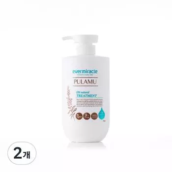 Натуральное средство для волос Evermiracle EM Pulamu, 2 шт., 750 мл
