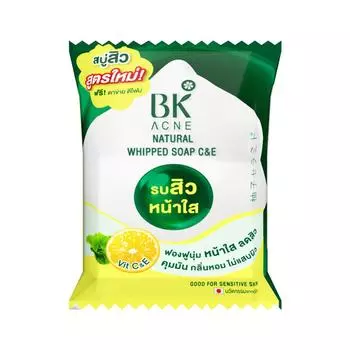 Натуральное взбитое мыло BK Acne C & E, для чувствительной кожи, 60 г. 60 g.
