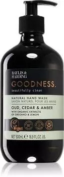 Натуральное жидкое мыло для рук Baylis & Harding Goodness Oud, Cedar & Amber TU прозрачный