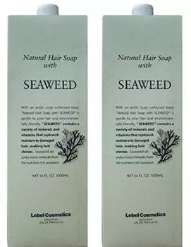 натурального мыла для волос Lebel с SW 1600 мл, сменный блок [Набор 2] (Морские водоросли)