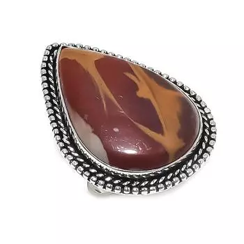 Natural Noreena Jasper Gemstone 925 Sterling Silver Jewelry Ring Size 7 T1Q43