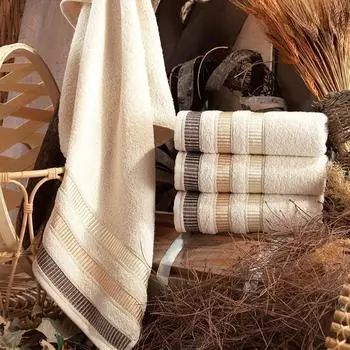 Натуральные антибактериальные полотенца для рук и лица 50x90 см, 4 шт.