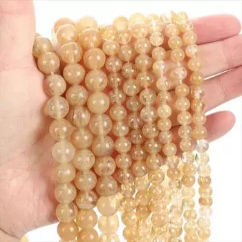 Натуральные бусины из камня Топеа, размер 4 мм, 6 мм, 8 мм, 10 мм для изготовления ювелирных изделий, свободные бусины-разделители 8mm-20pcs