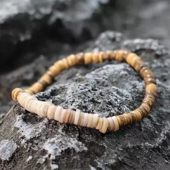 Натуральные бусины из ракушек, браслет ручной работы в богемном стиле, нити из кокосовой скорлупы для мужчин и женщин, винтажные аксессуары для запястья