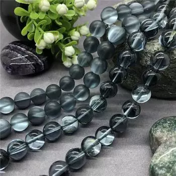 Натуральные черные хрустальные блестящие бусины круглые бусины для изготовления ювелирных изделий 6mm-30pcs