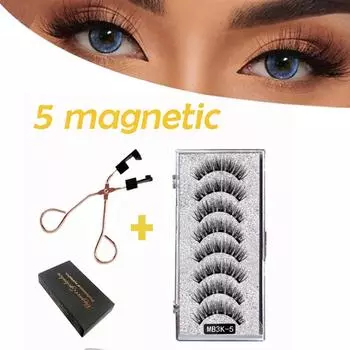 Натуральные длинные ручной работы многоразовые без клея магнитные ресницы накладные ресницы накладные ресницы