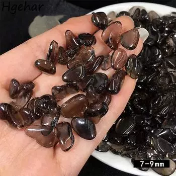 Натуральные хрустальные камни DIY Изготовление ювелирных изделий Прядь Каменные бусины Цветочный горшок Аквариум Декоративные украшения Рейки Домашний декор Ремесла 100g чёрный