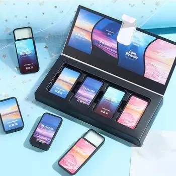 Натуральные ингредиенты, не вызывающий раздражения аромат, портативный унисекс твердый парфюмерный набор 4pcs