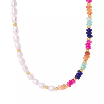 Натуральные каменные бусины для счетов, пресноводный жемчуг, круглые бусины, ожерелья ручной работы, вдовствующая императрица Уэст, универсальные ювелирные изделия для милых сестер для женщин