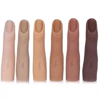 Натуральные кончики ногтей, пальцы, силиконовая подставка для ногтей, маникюрные принадлежности для пальцев 01