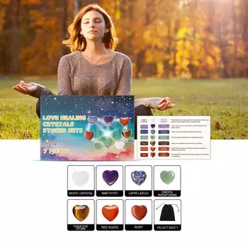 Натуральные кристаллические камни в форме сердца, розовый кварц, аметист, сердце, любовь, полированные драгоценные камни, карманные драгоценные камни для снятия стресса, подходящие для медитации белый
