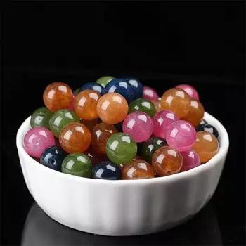 Натуральные нефритовые бусины, красивые разноцветные бусины ручной работы, браслет «сделай сам», ожерелье, ювелирные изделия, бусины ручной работы, аксессуары 6mm*20pcs