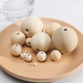 Натуральные незаконченные подвески без свинца Деревянные круглые шарики Бусины россыпью Деревянные бусины Аксессуары для ожерелий 6MM-200pcs